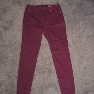Maroon Jeggings Aeropostale size 8